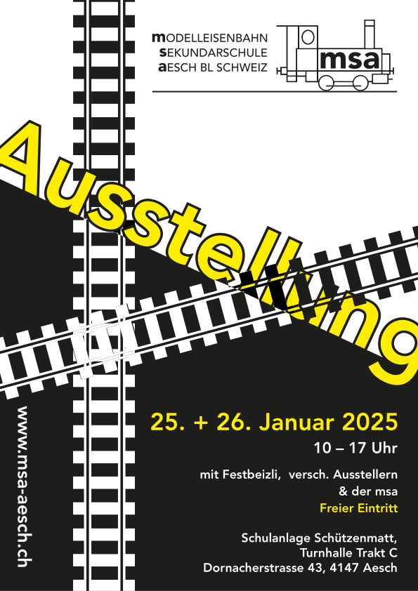 Plakat zur Ausstellung am 25. und 26. Januar 2025, 10 – 17 Uhr