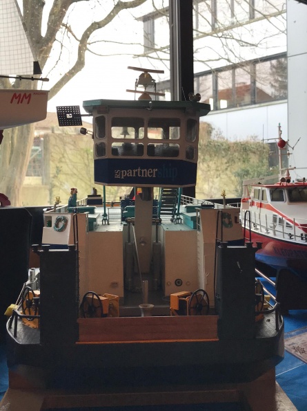 Modellschiffe an der Ausstellung