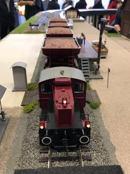 Modellzug auf der MSA-Anlage